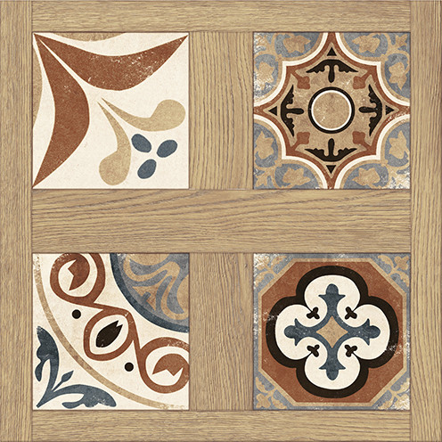 Florence Керамогранит пэчворк, узоры, многоцветный (16101) 42х42
