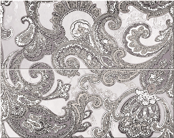 Sfumato grey Панно Paisley 50,5х40,2