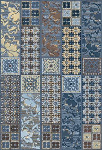 Камлот Декор индиго `Эйша` 27,8х40,5