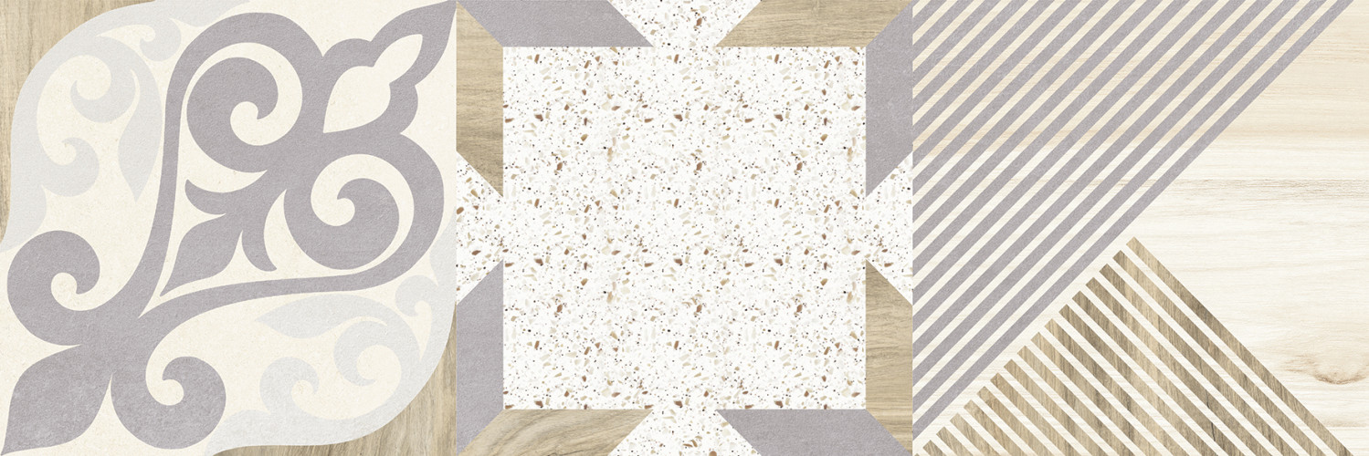 Woody Плитка настенная бежевый узор 25х75