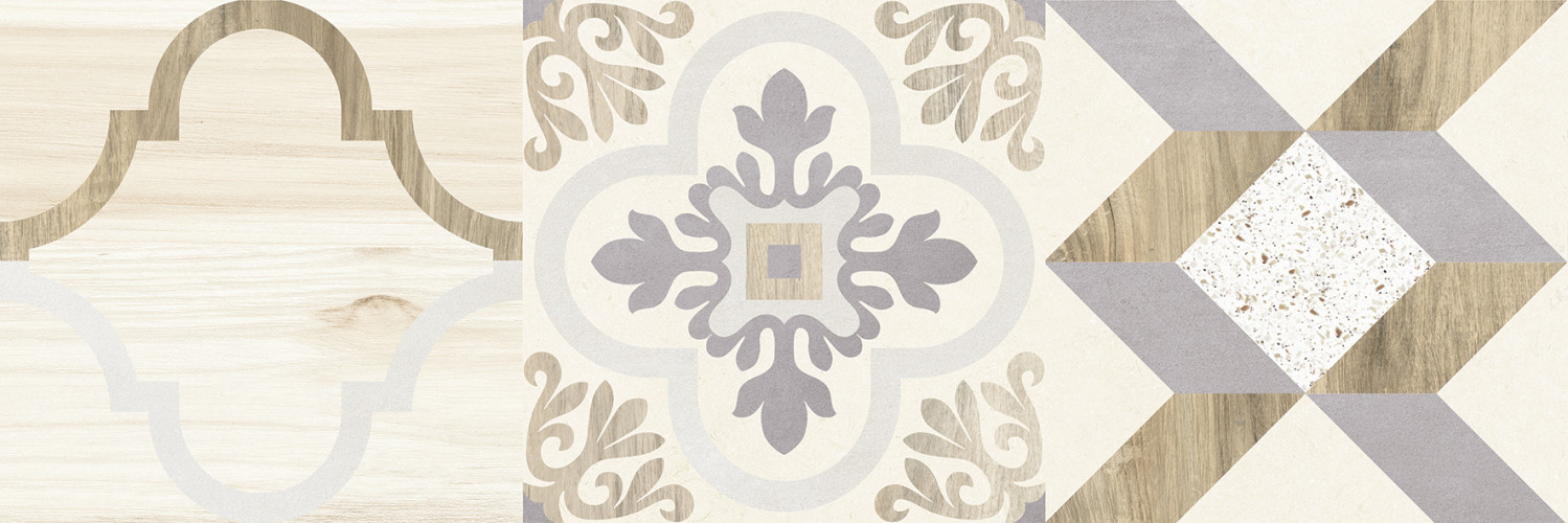 Woody Плитка настенная бежевый узор 25х75