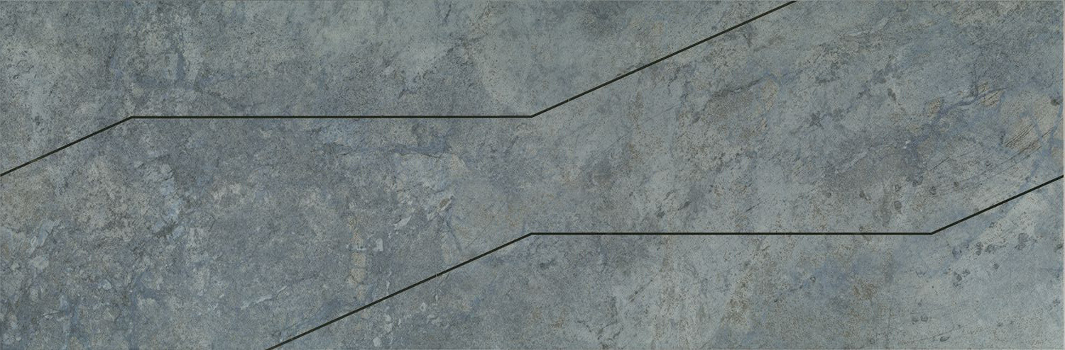 Эвора Декор синий светлый глянцевый обрезной OS\\D214\\13117R 30х89,5