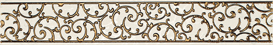 Анастасия Бордюр орнамент кремовый1504-0132 7,5х45