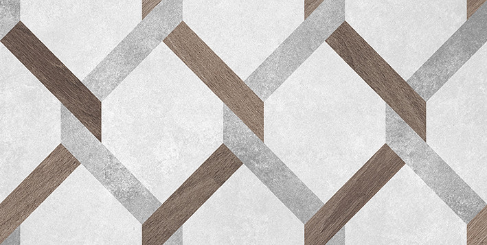 Atlas Плитка настенная серый узор 08-00-06-2459 20х40