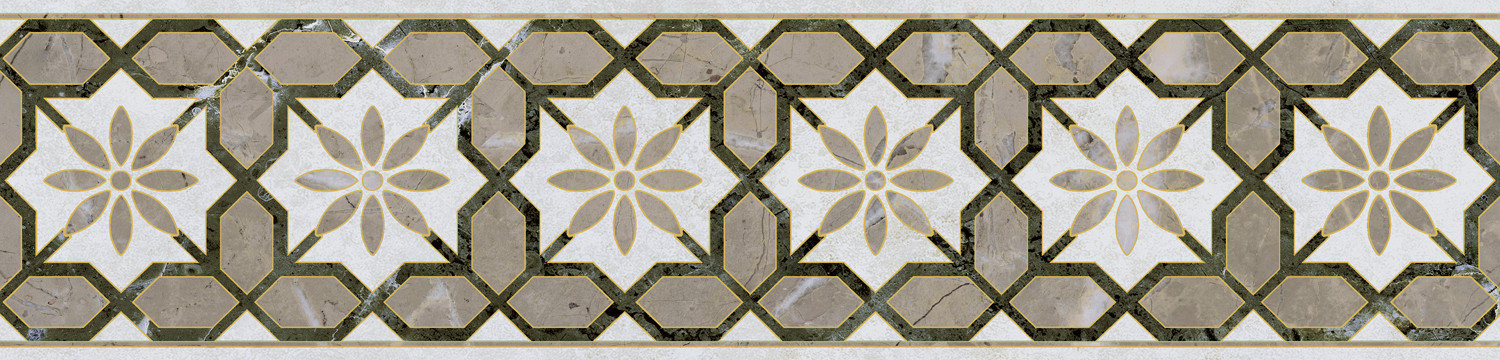 Серенада Бордюр 5 глянцевый обрезной VT\\A575\\11000R 30x7,2