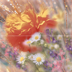 Flowers Панно P2-2D205 40х40 (из 2 плиток)