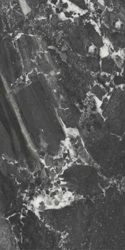 Риальто Плитка настенная чёрный глянцевый обрезной 48007R 40x80