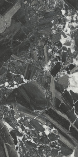 Риальто Плитка настенная чёрный глянцевый обрезной 48007R 40x80