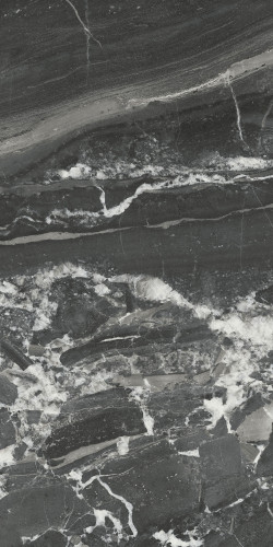 Риальто Плитка настенная чёрный глянцевый обрезной 48007R 40x80