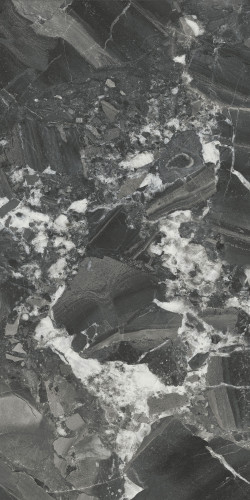 Риальто Плитка настенная чёрный глянцевый обрезной 48007R 40x80