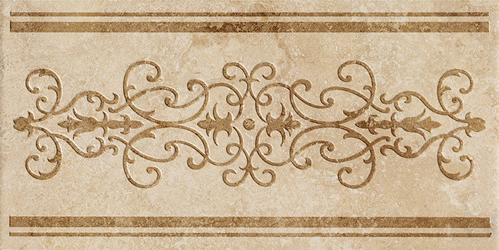 Натураллайф Стоун Алмонд нинфеа вставка 30х60 паттинированная