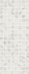 Алькала Декор белый мозаичный MM7203 20х50
