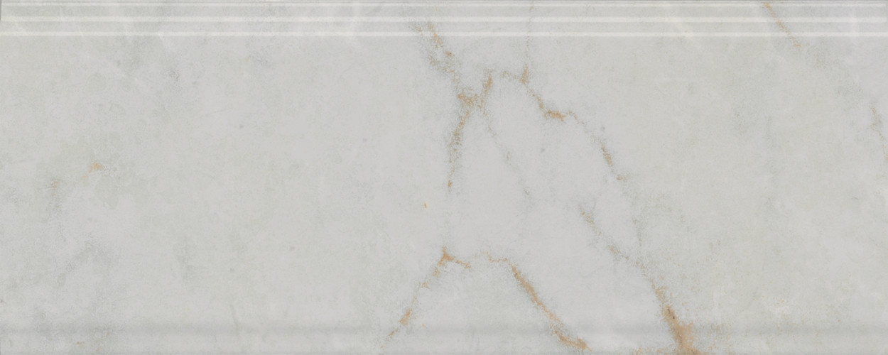 Серенада Бордюр белый глянцевый обрезной BDA025R 30x12