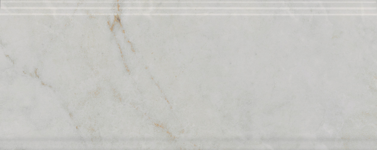 Серенада Бордюр белый глянцевый обрезной BDA025R 30x12