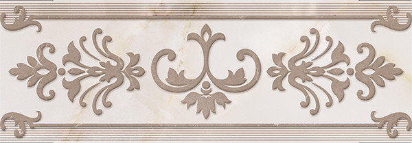 Visconti Бордюр бежевый 02 8,5х25