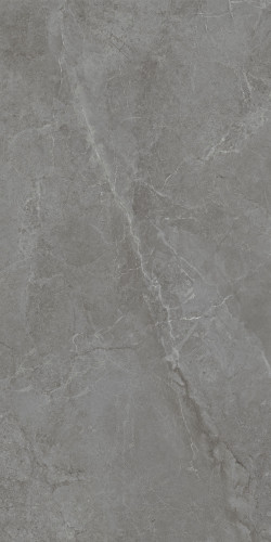 Риальто Плитка настенная серый тёмный глянцевый обрезной 48021R 40x80