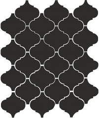 Арабески глянцевый черный 65001 26х30