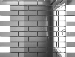 Мозаика зеркальная Серебро С8025 ДСТ 80 х 25/300 x 300 мм (10шт) - 0,9